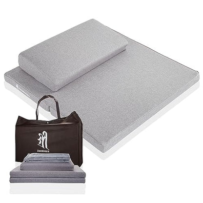 ZenBless Zafu and Zabuton Meditation Cushion Set,Yoga Meditation Floor Pillow,Large Square Meditation Mat and Pillow Set for Sitting on Floor(23.6") - size: Square 23.6"