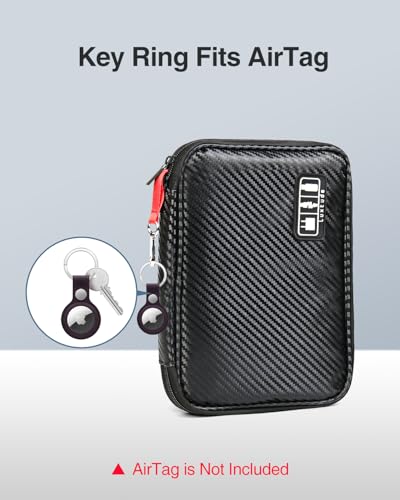 USB Flash Drive Case with Labels, Portable USB Case Organizer, Flash Drives Storage Cases Holds 24 Drives & 4 SD Cards, Thumb Drives Bag, Carrying Pouch for Samsung & Sandisk & Memory Stick