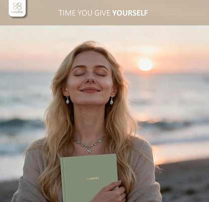 BIROYAL 5 Minute Gratitude Journal 2026 - Undated Daily Gratitude Journal for Women - 20 Weeks 5 Minute Guide Journals - Daily Journals with Prompts for Happiness, Mindfulness & Reflection - Self Care Gift - color: Green