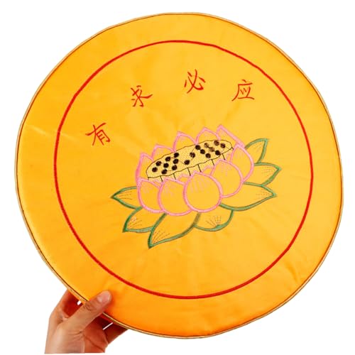 Alipis Cushion for Meditation Home Round Seat Mat Spiritual Room Decor Prayer Mat for Boys and Girls -Flower Printing