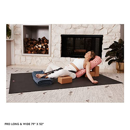 Manduka PRO Yoga Mat - 6mm | Lifetime Durability | Hygienic Construction | Premium Studio Quality | Teacher Approved - color: Black, size: 79" x 52"