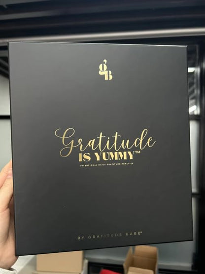 Gratitude is Yummy® 90-Day Grattitude Journal – Manifestation Journal with Prompts, Law of Attraction Daily Guided Journal for Self Care, Mindset & Abundance (Luxury Hardcover Gift Set)