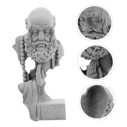 1pc Sleeping Buddha Statue Stone Outdoor Sculpture for Zen Garden Decor Compact Celestite Powder Figurine for Entryway and Meditation Spaces