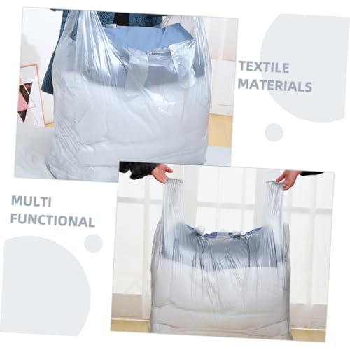 SOLUSTRE 10pcs Large Storage Bags for Clothes and Quilts Pe Material Portable Moving Bags for Blankets and Towel Organization for Home and Travel Gray