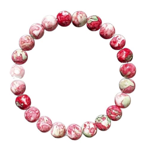Bracelets for Women Men Natural Rainbow Stone Handmade Gemstone Stretch Healing Yoga Beaded Bracelet Good Luck Meditation Reiki Spiritual Jewelry Gifts 8mm - color: AL-0228, size: Medium