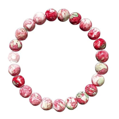 Bracelets for Women Men Natural Rainbow Stone Handmade Gemstone Stretch Healing Yoga Beaded Bracelet Good Luck Meditation Reiki Spiritual Jewelry Gifts 8mm - color: AL-0228, size: Medium
