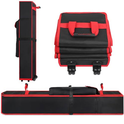 Wheeled Canopy Tent Replacement Bag 10x10x62, Heavy Duty 800D Oxford Carry Bag with Wheels & Handle, Waterproof Storage Case for Pop Up Canopy Frame - size: 10x10x62Inch