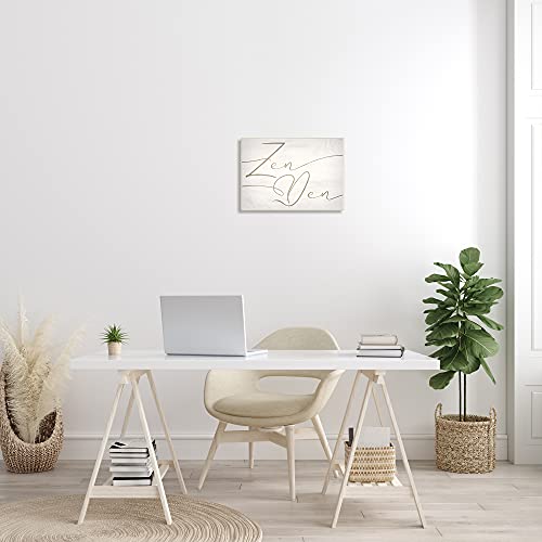 Relaxing Zen Den Sign Minimal Charming Typography - size: 13"L x 19"W