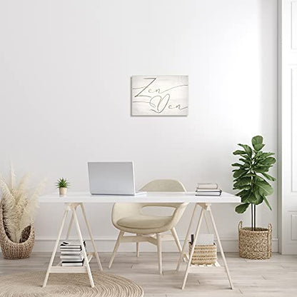 Relaxing Zen Den Sign Minimal Charming Typography - size: 13"L x 19"W