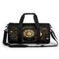 Sun Crescent Moon Stars Astrology Tarot Cards Cylindrical Portable Fitness Bag, Large Capacity Handbag - color: Sun Crescent moon stars astrology tarot cards