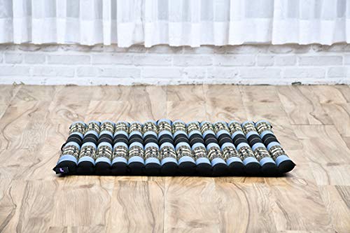 Leewadee Zabuton Seating Cushion – Square Floor Seat for Meditation Exercises, Light Yoga Mat Filled with Kapok - color: Sf15 - Blue