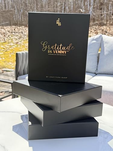 Gratitude is Yummy® 90-Day Grattitude Journal – Manifestation Journal with Prompts, Law of Attraction Daily Guided Journal for Self Care, Mindset & Abundance (Luxury Hardcover Gift Set)