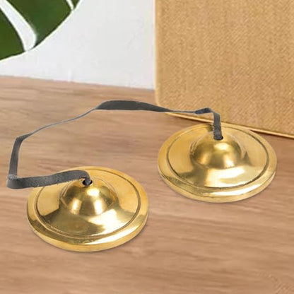 Tingsha Cymbals Tibetan Meditation Bells 6.5cm Yoga Awakening Bells Meditation Chime Bells for Sound Therapy- D