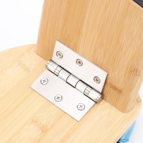 Wooden Meditation Bench, Ergonomic Detachable Meditation Kneeling Stool, Soft Cushion and Carry Bag Stool with Wood Cotton, Ideal for Yoga & Home Practice (Blue) - color: Blue