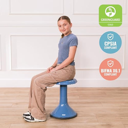 ECR4Kids ACE Active Core Engagement Wobble Stool, 18-Inch Seat Height, Flexible Seating, Powder Blue - color: Powder Blue