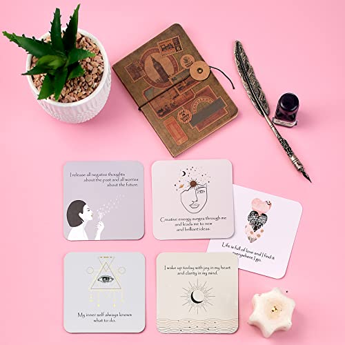 Ariond Positive Affirmation Cards for Women | Happier Me Inspirational Deck For Meditation & Gratitude | Daily Motivational & Mindful Prompts | Intentional Gift For Yoga and Spirituality