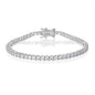 2.5mm Tennis Bracelet, 2.5mm Thin 18K White Gold Plated Cubic Zirconia Tennis Bracelet for Women - color: White Gold Plated, size: 2.5mm 8 inch