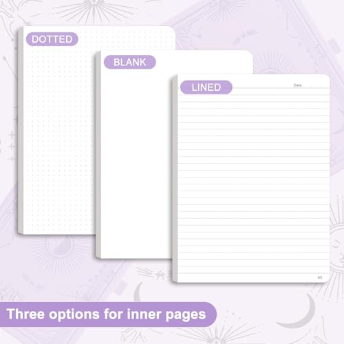 Blank Journal for Women Men, 192 Pages A5 Notebook Journal, Hardcover Notebook with 100Gsm Thick Pages, Leather Note Book for Writing, Travel, Business, Office, Prayer 5.7 x 8.3, Light Purple - color: Light Purple, style: Plain
