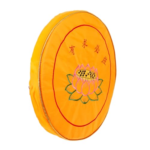 Alipis Cushion for Meditation Home Round Seat Mat Spiritual Room Decor Prayer Mat for Boys and Girls -Flower Printing