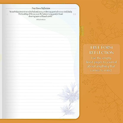 Legend Gratitude Journal – Daily Journal for Positivity & Happiness – Grateful Notebook to Write In – Thankful Affirmation Journal (Amber Yellow)