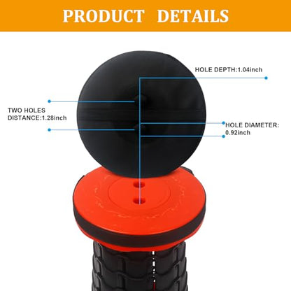Telescopic Stool Cushion, Round Thickened Folding Stool Seat Cushion with Memory Foam for Retractable Camping Stool (Black)(Not Include Stool) (1 Pack) - style: 1PCS