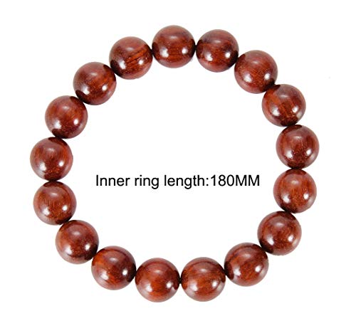 Prayer Bead bracelet Mala Beaded Bracelets for Men Women 12/15MM … - color: 12mm 17 beads Rosewood
