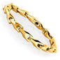 Urban Jewelry Men’s Wheat Link Bracelet Collection – Tungsten Carbide Base, 3-Sided Links, 8.3 Inch, Black, Silver & 24K Gold Plated Variations, Scratch-Resistant, Gift Box - color: 18K Gold Plated over Tungsten Bracelet 18K Gold pTungsten Bracelet