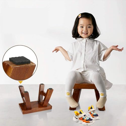 Small Stool Wooden Step Stool Footstool Solid Wood 8 inch for Kids Adults Plant Stand Fishing Stool (Brown) - color: Brown