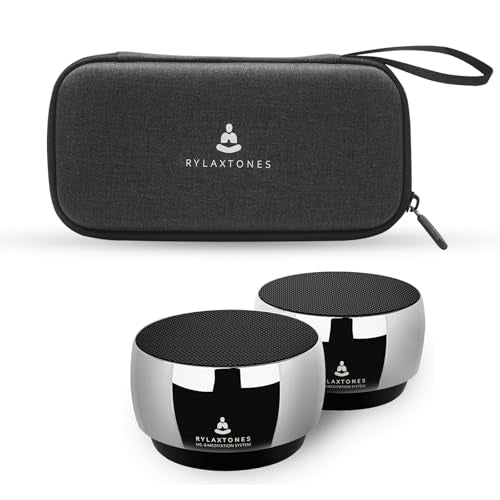 Electronic Tibetan Singing Bowl Portable 8 Healing Frequencies 396Hz-963Hz 6 Timer USB-C Rechargeable Bowl Meditation Device Set for Yoga Relaxation Stress with Portabl Travel Carrying Case