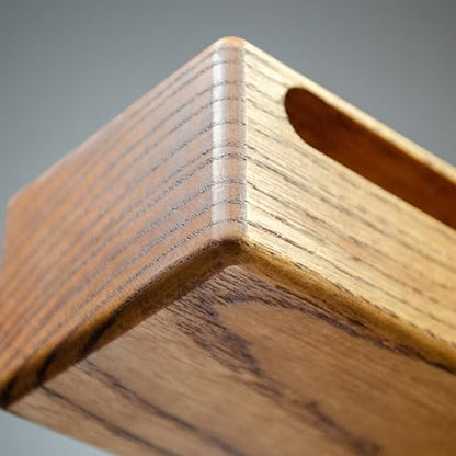 Timber Drum Co. Wood Block Percussion Musical Instrument, 7" Medium — MADE IN U.S.A. — Includes Mallet, Feet — Solid Hardwood, Rich Block Tone - size: Medium