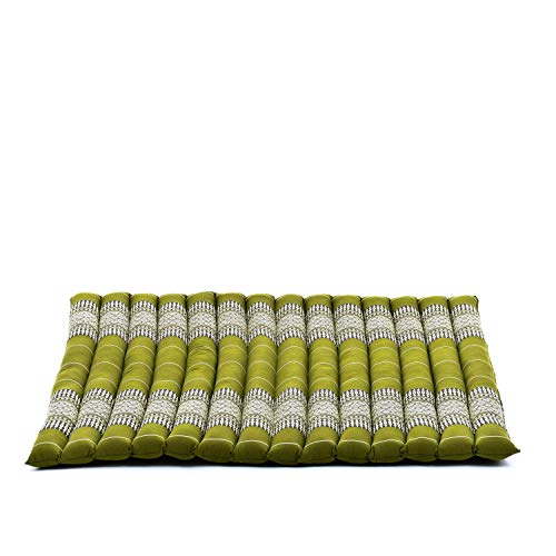 Leewadee Zabuton Seating Cushion – Square Floor Seat for Meditation Exercises, Light Yoga Mat Filled with Kapok - color: Sf17 - Green