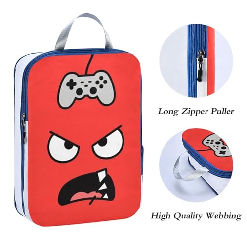 3 Piecing Packing Travel Bag Polyester Closet Storage Organizer, Gaming Rage Look (3 Set) - color: Gaming Rage Look