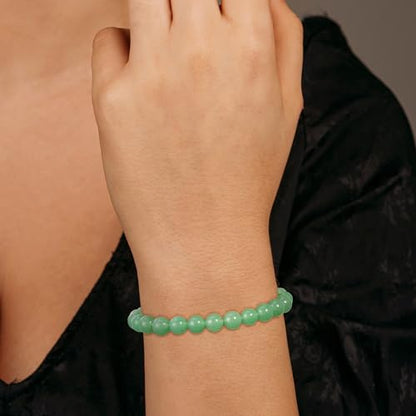 Healing Crystal Bracelet for Women, Natural Stone Beaded Healing Crystal Bracelet Triple Protection Stress Relief Beads Jewelry Birthday Gifts Jewelry for Her - style: Green Aventurine