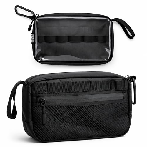 NEO Production Zipper Bags - Electronics & Camera Accessories Bag - Cable organizer, Gear Accessory Pouch, Travel Camera Essentials (Small, Black) - size: Small