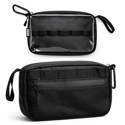NEO Production Zipper Bags - Electronics & Camera Accessories Bag - Cable organizer, Gear Accessory Pouch, Travel Camera Essentials (Small, Black) - size: Small