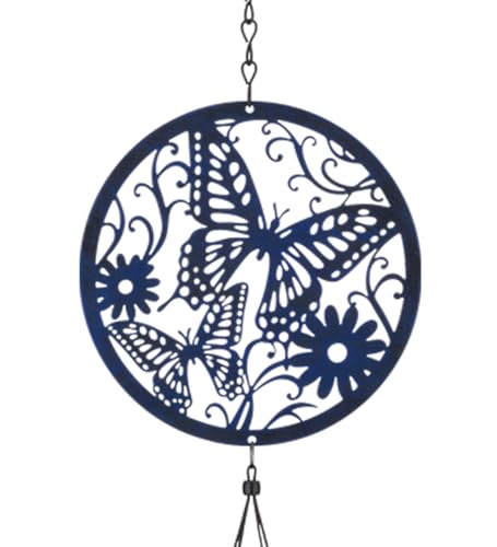 Regal Art & Gift Garden Lattice Chimes - Outdoor Decorative Metal Hanging Chime - Relaxing Sound for Yard, Patio, Porch or Garden - Butterfly