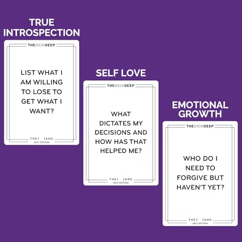 Self Love and Good Vibes Bundle - 398 Relationship and Self Reflection Cards to Improve Self Awareness While Vibing in Good Conversation by The Skin Deep