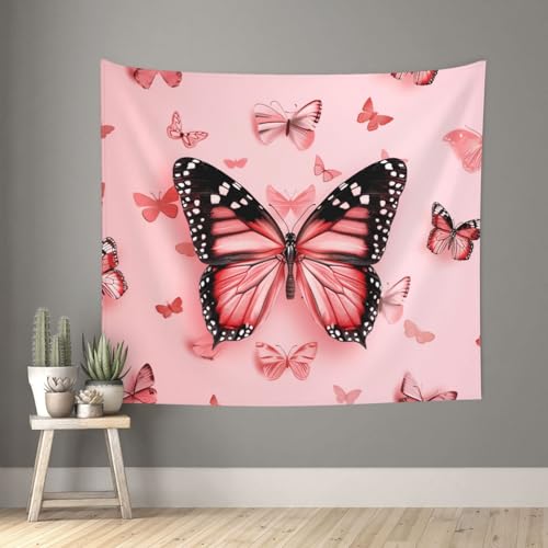 acvKGHW Butterfly Printed Indoor Decorative Wall Tapestry 60x51in - Soft Polyester Decorative Blanket for Home & Dorm Decor - color: Butterfly