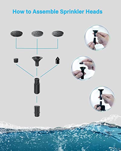 Biling Solar Water Fountain Pump, Solar Bird Bath, Outdoor with Tubing, Solar Powered Fountain Pump for Pond BirdBath, Garden, Pool, Fish Tank,Backyard - size: 1.5W