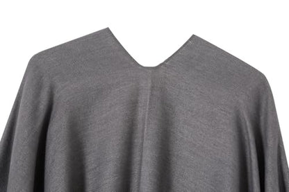Women's Shawl Wrap Poncho Cape Cardigan Open Front Coat Shawl Wrap Scarf for Spring Fall Winter - color: Grey Pink