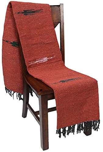 Open Road Goods Mexican Thunderbird Yoga Blanket, Handwoven Throw for Yoga, Meditation, and Home Décor – Versatile Blanket for Beach, Picnic, Camping, or Outdoor Use