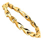 Urban Jewelry Men’s Wheat Link Bracelet Collection – Tungsten Carbide Base, 3-Sided Links, 8.3 Inch, Black, Silver & 24K Gold Plated Variations, Scratch-Resistant, Gift Box - color: 18K Gold Plated over Tungsten Bracelet Necklace Set