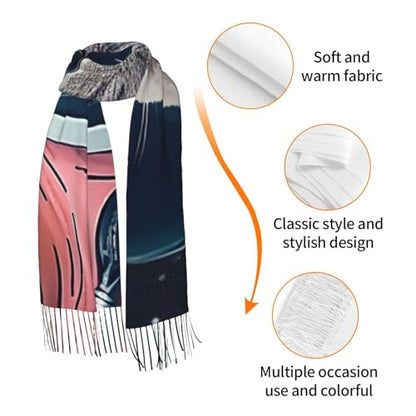 Astronaut Sitting in Yoga Chakra Scarf for Women Warm Soft Scarves Fashion Fringed Shawl Casual Tassel Blanket Scarf - color: Astronaut Cat Fish