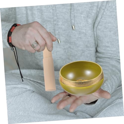 Yoga Meditation Copper Chime Himalayan Singing Bowl Tibetan Bowl Stick Decorative Sound for Zen Meditation