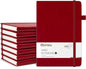 Oucaru Lined Journal Notebook, 8 Pack, 180 Pages, A5 Journals for Writing, 100 GSM Thick Paper, Small Notebooks Daily Journal for Women Men Work, Business, School, Travel Supplies - color: Red