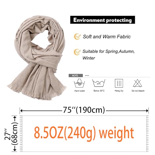 Shawl Wraps for Women Pashmina Shawls and Wraps for Evening Dresses Large Soft Scarf Winter Scarf Wedding Shawl… - color: Beige