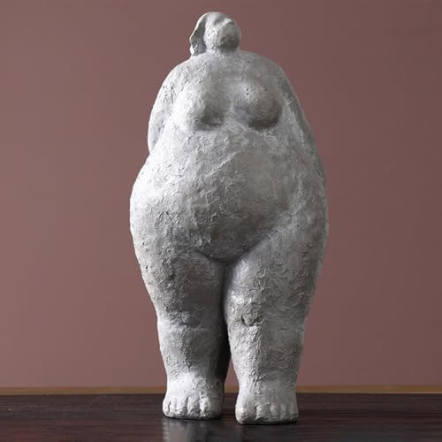 Walking Woman Figurines Home Decor Artistic Home Decor Shelf Accent - color: Walking Fat Woman