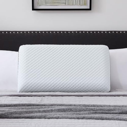 WEEKENDER Gel Memory Foam Pillow - Standard Size - Medium Firm Feel - Neck and Shoulder Support - Side & Back Sleepers - Home, Hotel, & Hospital Essentials - CertiPur Certified (Pack of 6) - size: Standard (Pack of 6), style: 1 Pack