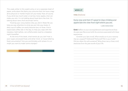 A Year of Self-Care Journal: 52 Weeks to Cultivate Positivity & Joy (A Year of Reflections Journal)