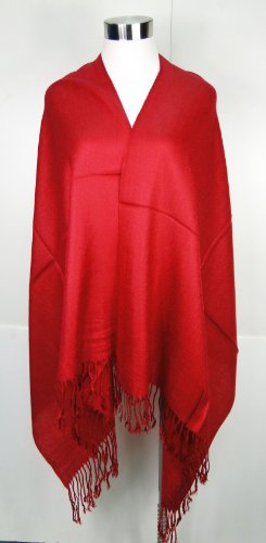 Tapp Collections™ Premium Pashmina Shawl Wrap Scarf - color: Burgundy